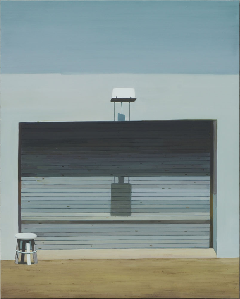 낮 셔터shutter), 162 x 130cm, oil on canvas, 2018