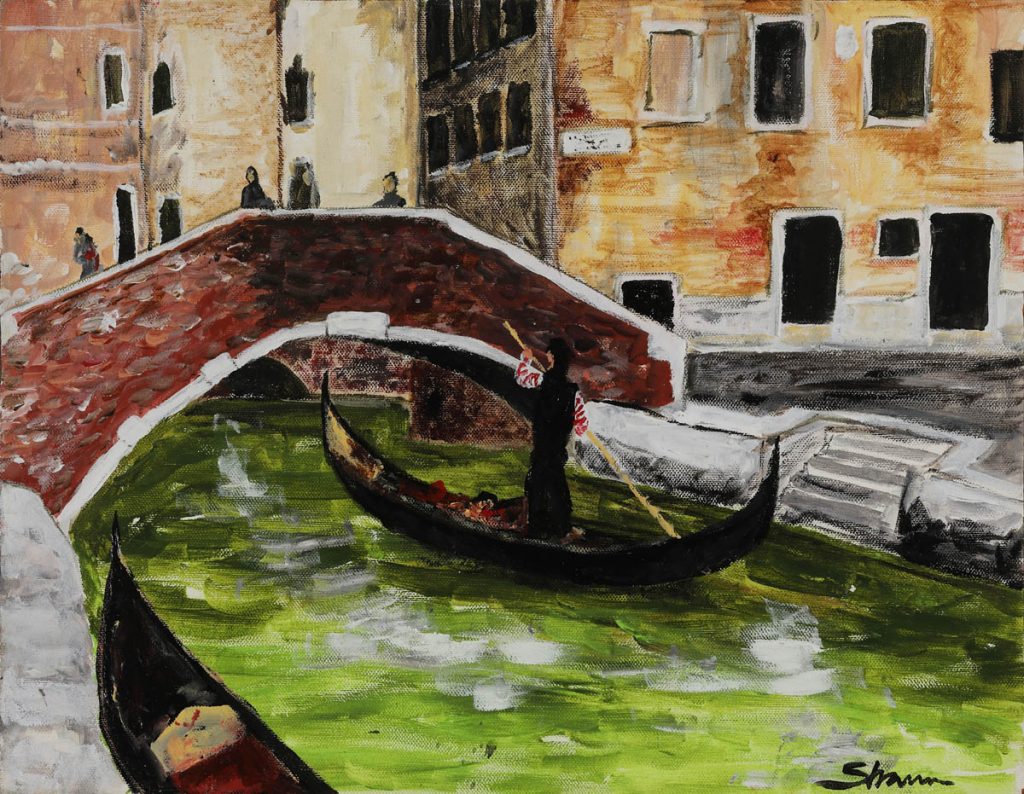 Venezia, Acrylic on canvas, 41 x 32cm, 2016